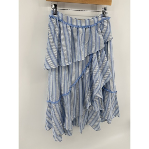 NWOT Anthropologie Moon River Ruffle Midi Skirt Sz S Coastal Cowgirl Boho - Picture 3 of 10